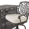 Verona Desert Bronze Cast Aluminum with Cushions 3 Piece Party Set + 82 in. Party Bar