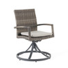 Contempo Husk Outdoor Wicker Swivel Dining Chair