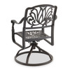 Cadiz Cast Aluminum with Cushions 5 Piece Swivel Dining Set + 48 in. D Table -