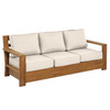Castello Natural Oil Stain Teak with Cushions Sofa