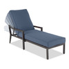 Hill Country Aged Bronze Aluminum with Cushions Chaise Lounge -