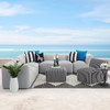 Napa Upholstered 6 Piece Sectional with Ottoman