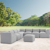 Napa Upholstered 8 Piece Sectional with Ottoman