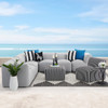 Napa Upholstered 8 Piece Sectional with Ottoman