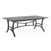 Hill Country Aged Bronze Aluminum and Cushion 9 Piece Combo Dining Set + 88-118 x 48 in. Extension Table