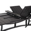 Hill Country Aged Bronze Aluminum and Cushion 9 Piece Combo Dining Set + 88-118 x 48 in. Extension Table