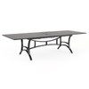 Hill Country Aged Bronze Aluminum 88-118 x 48 in. Extension Dining Table