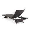Terrace Outdoor Wicker 3 Piece Contour Chaise Lounge Set + 32 x 18 in. Side Table