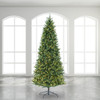 9 ft. Balsam Fir Slim Christmas Tree with 1100 Twinkling Dual LED Lights