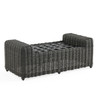 Laguna Smoke Outdoor Wicker with Cushion Ottoman