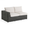 Laguna Smoke Outdoor Wicker with Cushions 3 Piece Sectional