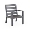 Montecito Charcoal Aluminum with Cushions Dining Chair