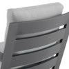 Montecito Charcoal Aluminum with Cushions Swivel Rocker