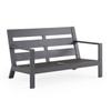 Montecito Charcoal Aluminum with Cushions Loveseat