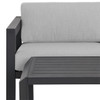 St. Lucia Midnight Aluminum with Cushions 4 Piece Sofa Group + 43 x 22 in. Coffee Table