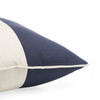 Natural and Navy Color Block 18 in. Sq. Throw Pillow