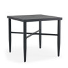 Portofino Midnight Aluminum 43 in. Sq. Slat Top Post Leg Bar Height Dining Table