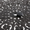 Naples Aged Bronze Cast Aluminum 42 in. D Bar Table