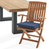 Westport Teak with Cushions 7 Piece Arm Dining Set + Balencia 84 x 40 in. Table