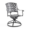 Tivoli Matte Black Cast Aluminum with Cushions 11 Piece Combo Dining Set + 71-103 x 44 in. Extension Table