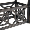Florence Midnight Gold Cast Aluminum 86 x 42 in. Dining Table