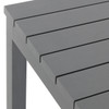 Soho Slate Grey Aluminum 46 in. Sq. Slat Top Dining Table -