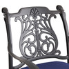 Naples Aged Bronze Cast Aluminum Swivel Bar Stool