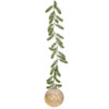 7.9 in. Amber Glass Hanging Ball Ornament with Garland with 40 Classic Warm White Lights