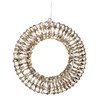 15 in. Gold Tinsel Wreath with 400 Warm White Lights
