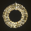 15 in. Gold Tinsel Wreath with 400 Warm White Lights