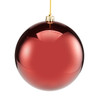 5.5 in. Burgundy Shatterproof Ball Ornament
