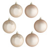 In-Store Only - 3 in. Pearl Shatterproof Ball Ornaments, Set of 6