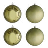 In-Store Only - 4 in. Rosemary Shatterproof Ball Ornaments, Set of 4
