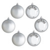 In-Store Only - 3 in. Silver Shatterproof Ball Ornaments, Set of 6