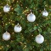 In-Store Only - 3 in. Silver Shatterproof Ball Ornaments, Set of 6