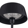88 in. Matte Black Shade 1500 Watt Electric Patio Heater