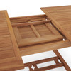 Westport Teak with Cushions 7 Piece Armless Dining Set + Bristol 67-87 x 47 in. Extension Table Westport Teak with Cushions 7 Piece Armless Dining Set + Bristol 67-87 x 47 in. Extension Table