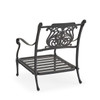 Naples Aged Bronze Estate Cast Aluminum Club Chair