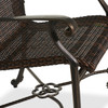 Florence Cast Aluminum with Outdoor Wicker Dining Chair