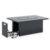 Slat Top 52 x 32 in. Aluminum LP Gas Fire Pit Table
