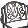 Roma Black Gold Cast Aluminum with Cushions Sofa