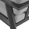 St. Lucia Midnight Aluminum with Cushions Sofa