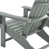 Lakeside Polymer 3 Piece Set Adirondack Chairs + 18 in. D End Table