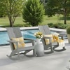 Newport Polymer 2 Piece Set Modern Adirondack Rockers