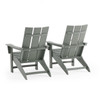 Newport Polymer 2 Piece Set XL Modern Adirondack Chairs