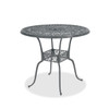 Cadiz Saddle Grey Cast Aluminum with Cushions 5 Piece Bar Set + 48 in. D Table