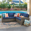 Sonoma Husk Outdoor Wicker with Cushions 3 Piece Sectional Group