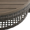 Rio Silver Oak Outdoor Wicker 42 in. D Weathered Teak Top Coffee Table