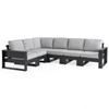 Montauk Polymer with Cushions 6 Piece Modular Sectional