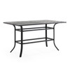 Key West Rustic Bronze Aluminum 70 x 40 in. Gathering Height Table